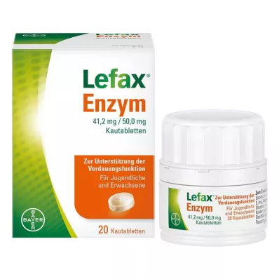 Lefax ensüümi närimistabletid, 20 tk Lefax ensüümi närimistabletid, 20 tk