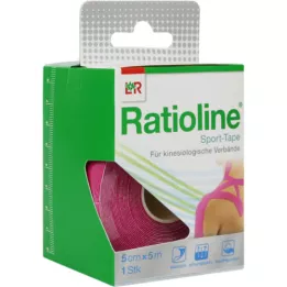 RATIOLINE Spordilint 5 cm x 5 m roosa, 1 tk