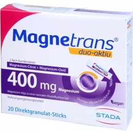 MAGNETRANS duo-aktiv 400 mg pulgad, 20 tk