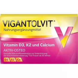 VIGANTOLVIT D3-vitamiin K2 kaltsium-kilekattega tabletid, 30 kapslit