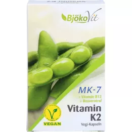 VITAMIN K2 MK7 täis-trans vegan kapslid, 60 tk