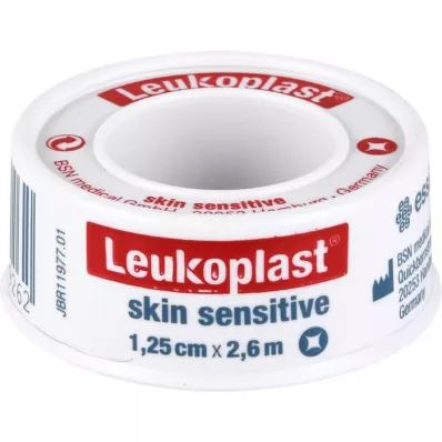 LEUKOPLAST Skin Sensitive 1,25 cmx2,6 w.kaitse, 1 tk