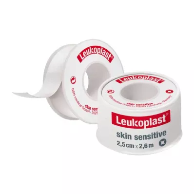 LEUKOPLAST Skin Sensitive 2,5 cm x 2,6 cm koos kaitsekattega, 1 tk