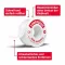 LEUKOPLAST Skin Sensitive 2,5 cm x 2,6 cm koos kaitsekattega, 1 tk