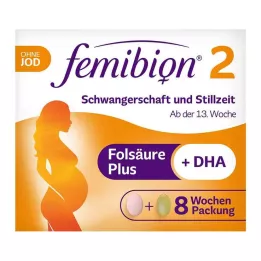 FEMIBION 2 Rasedus+laktatsioon ilma joodita pillid, 2X60 tk