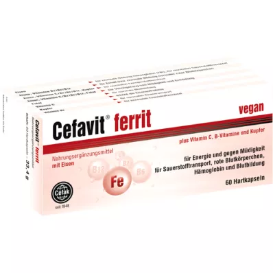 CEFAVIT ferriti kõvakapslid, 60 tk