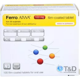 FERRO AIWA 100 mg õhukese polümeerikattega tabletid, 100 tk