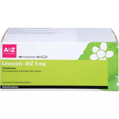 LEVOCETI-AbZ 5 mg õhukese polümeerikattega tabletid, 100 tk