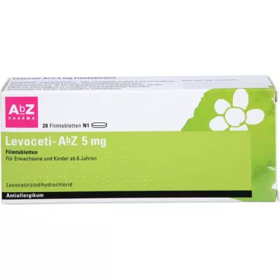 LEVOCETI-AbZ 5 mg õhukese polümeerikattega tabletid, 20 tk