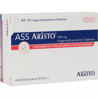 ASS Aristo 100 mg enteroaktiivsed tabletid, 100 tk