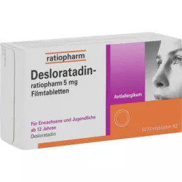 DESLORATADIN-ratiopharm 5 mg õhukese polümeerikattega tabletid, 50 tk