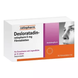 DESLORATADIN-ratiopharm 5 mg õhukese polümeerikattega tabletid, 50 tk