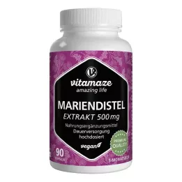 MARIENDISTEL 500 mg ekstrakti kõrge annusega vegan Kps., 90 tk