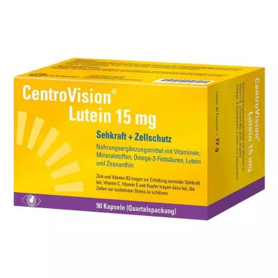 CENTROVISION Luteiin 15 mg kapslid, 90 kapslit CENTROVISION Luteiin 15 mg kapslid, 90 kapslit