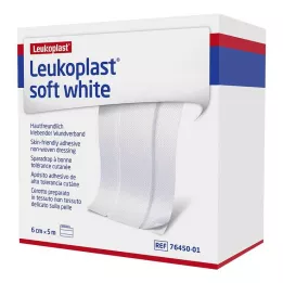 LEUKOPLAST pehme valge kips 6 cm x5 m rull, 1 tk