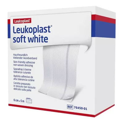 LEUKOPLAST pehme valge kips 6 cm x5 m rull, 1 tk