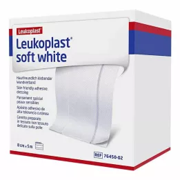 LEUKOPLAST pehme valge kips 8 cmx5 m rull, 1 tk