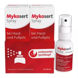 MYKOSERT Sprei naha ja jalaseente vastu, 2X30 ml