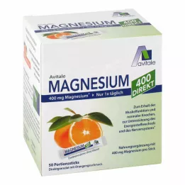 MAGNESIUM 400 otsest apelsinipulbrit, 50X2,1 g