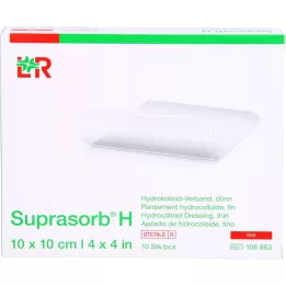 SUPRASORB H Hydrocoll.dressing õhuke 10x10 cm, 10 tk