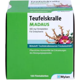 TEUFELSKRALLE MADAUS Õhukese polümeerikattega tabletid, 100 tk