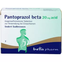 PANTOPRAZOL beeta 20 mg happetabletid, 7 tk