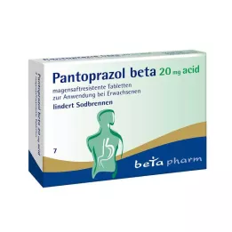 PANTOPRAZOL beeta 20 mg happetabletid, 7 tk