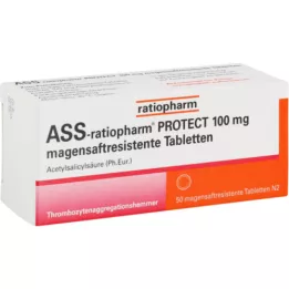 ASS-ratiopharm PROTECT 100 mg enterofeediga kaetud tabletid, 50 tk