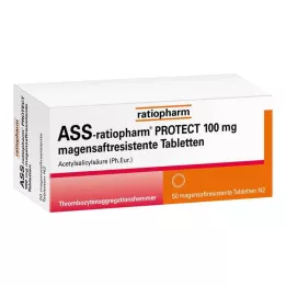 ASS-ratiopharm PROTECT 100 mg enterofeediga kaetud tabletid, 50 tk