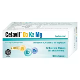 CEFAVIT D3 K2 Mg 4000 I.U. kõvakapslid, 100 tk