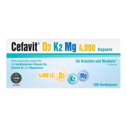 CEFAVIT D3 K2 Mg 4000 I.U. kõvakapslid, 100 tk