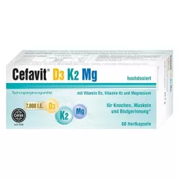 CEFAVIT D3 K2 Mg 7000 I.U. kõvakapslid, 60 tk