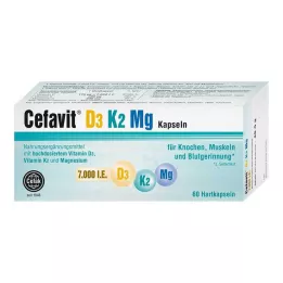 CEFAVIT D3 K2 Mg 7000 I.U. kõvakapslid, 60 tk