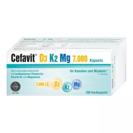 CEFAVIT D3 K2 Mg 7000 I.U. kõvakapslid, 100 tk