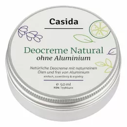 DEO CREME ilma alumiiniumita naturaalne, 50 ml