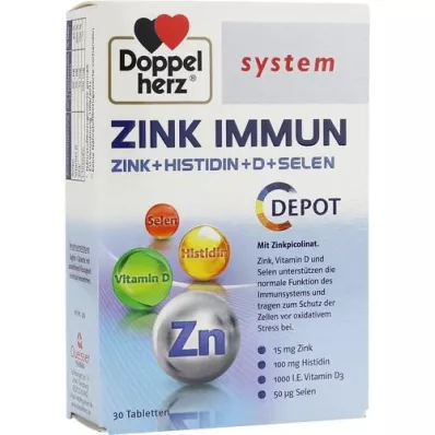 DOPPELHERZ Zinc Immune Depot System tabletid, 30 kapslit