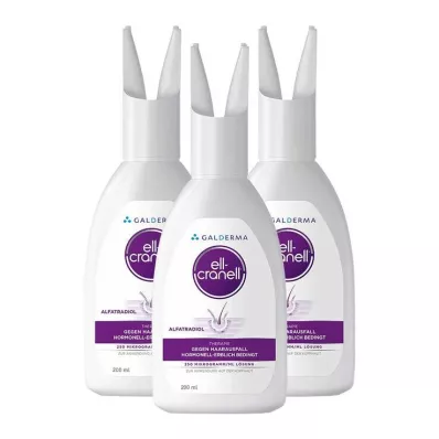 Ell-Cranell hormonaalse-päriliku juuste väljalangemise vastu, 3x200 ml