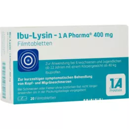 IBU-LYSIN 1A Pharma 400 mg õhukese polümeerikattega tabletid, 20 kapslit