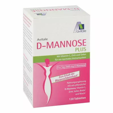 D-MANNOSE PLUS 2000 mg Tabl.w.Vit.u.Mineralstof., 120 tk