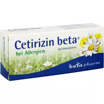 CETIRIZIN beeta-kilekattega tabletid, 60 tk
