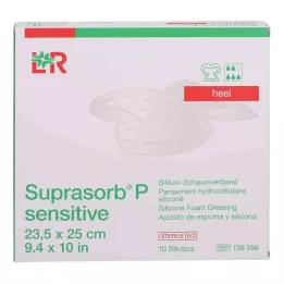 SUPRASORB P sensitive PU-Schaumv.heel bor.23,5x25, 10 tk