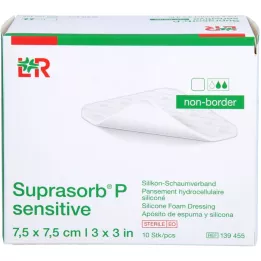 SUPRASORB P sensitive PU-Foam v.non-bor.7,5x7,5, 10 tk