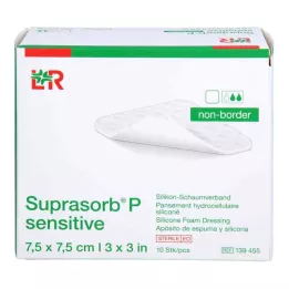 SUPRASORB P sensitive PU-Foam v.non-bor.7,5x7,5, 10 tk
