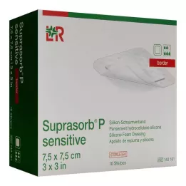 SUPRASORB P tundlik PU-vahtpolster 7.5x7.5cm, 10 tk