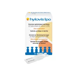 HYLOVIS lipo silmatilgad üheannuselised pipetid, 30X0,4 ml