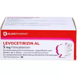 LEVOCETIRIZIN AL 5 mg õhukese polümeerikattega tabletid, 100 tk