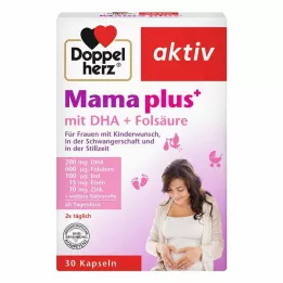 DOPPELHERZ Mum plus koos DHA+foolhappe kapslitega, 30 tk