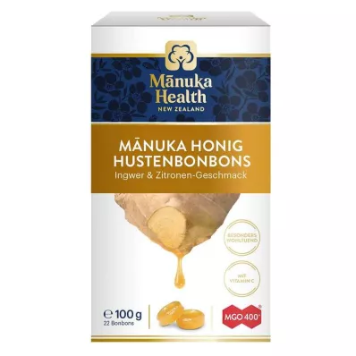 MANUKA HEALTH MGO 400+ ingveri-tsitrunipastillid, 100 g