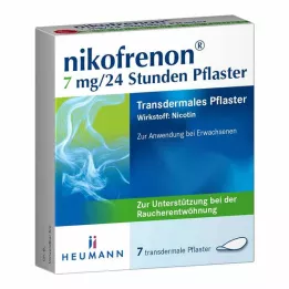 NIKOFRENON 7 mg/24 tundi kestev transdermaalne plaaster, 7 tk