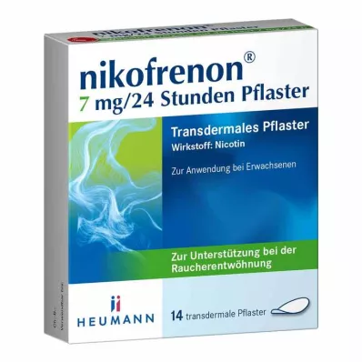 NIKOFRENON 7 mg/24 tundi kestev transdermaalne plaaster, 14 tk